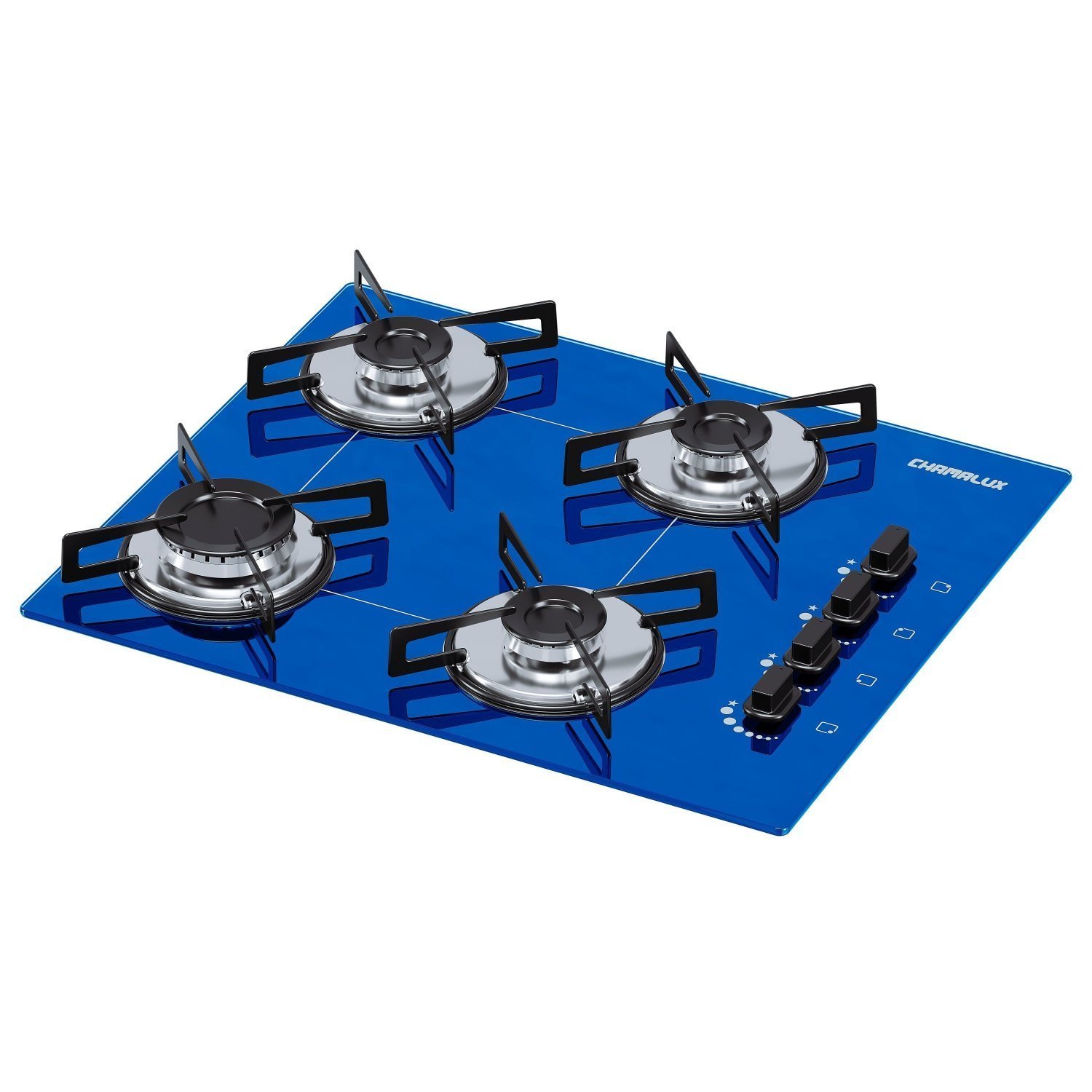 Cooktop 4 Bocas Chamalux Ultra Chama Bivolt  Azul