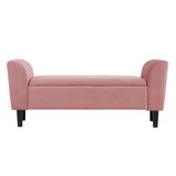 Recamier Bau Malibu 1,20m Suede Rose - Inova Decor