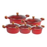 Jogo De Panelas Rubi Antiaderente Gourmet Javali 16 A 24cm