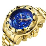Relogio Reserve Temeite Super Luxuoso Bonito Dourado Grande