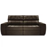 Sofa Gralha Azul America 3 Lugares Marrom