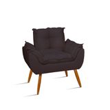 Poltrona Cadeira Decorativa Para Sala De Estar  Jl Decor Cor:cinza