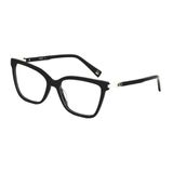 Armação Carmim Crm41666c1 Acetato G Feminino Preta Incolor