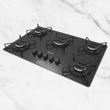 Cooktop Atalanta 5 Bocas Preto - Realce