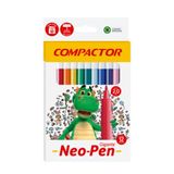 Caneta Hidrocor Compactor Neo-pen Gigante 12c C/5 Ref 1920000