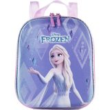 Lancheira Infantil Maxtoy Princesas Frozen Azul 26x21x8cm