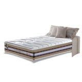 Colchão Solteiro De Molas Ensacadas D33 Cama Inbox Select Firme 88x188x32 Bege