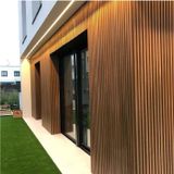 Painel Ripado Externo Em Wpc 21,9cmx2,6cmx290cm Casa Grassi Teak B