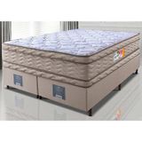 Cama Box King Colchão Ortopédico + Box 193x203x71 Double Face Espuma D33 Dourado