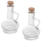 Kit 2 Galheteiros De Vidro Para Azeite 230ml Lyor