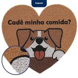 Capacho Vinil Pet 20 Heart 55cmx60cm Kapazi Bege