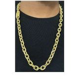Cordão Cadeado De Quina 12mm De Moeda Antiga Boa Qualidade
