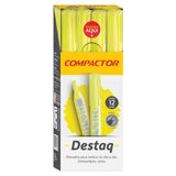 Caneta Marca Texto Compactor Amarelo C/12 Ref 1753006