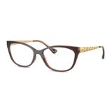 Armação Vogue Vo5510l 2551 55 Marrom Feminino Acetato/metal