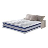 Colchão Queen De Molas Ensacadas D33 Cama Inbox Select Firme 158x198x32 Azul