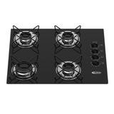 Cooktop 4 Bocas A Gás Clarice Preto  Bivolt