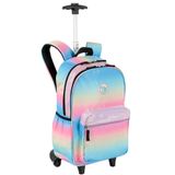 Mochila Carrinho Capricho Sunday Degrade Colorido Grande