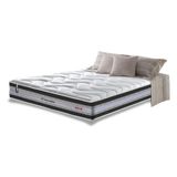 Colchão Casal De Molas Ensacadas D33 Cama Inbox Select Firme 138x188x32 Preto