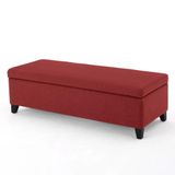 Recamier Bau Julia 1,20m Suede Vermelho - Inova Decor