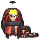 Kit Mochila Naruto Rodinhas + Lancheira + Estojo - Toys 2u