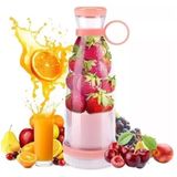 Liquidificador Portátil Recarregável Mini Shake 420ml Rosa