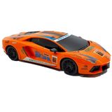 Carro Controle Remoto Drift Laranja 1:18 - Luzes Realistas