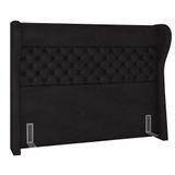 Cabeceira Cama Box Casal 140cm Trinidad P02 Sintético Preto - Mpozenato