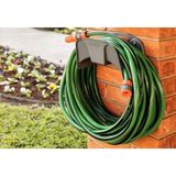 Mangueira Flex Para Jardim Verde Com Faixa Preta Em Pvc 4 Camadas 15 M Com Engate Rosquea