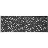 Passadeira Para Cozinha Cleankasa 40cm X 1,2m Kapazi Terrazzo Black