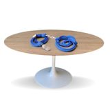 Mesa De Jantar Tulipa Saarinen Redonda 150cm Tampo Cor Jade