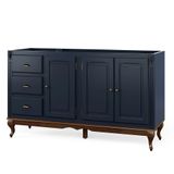 Balcão De Pia Para Cozinha Hannover - M560703 Largura 160cm Cor Laca - Azul