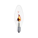 Lâmpada Taschibra Flicker Vela Efeito Chama E14 110v