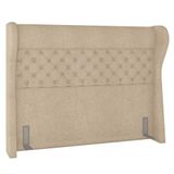 Cabeceira Cama Box Casal Queen 160cm Trinidad P02 Boucle Bege - Mpozenato