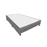 Cama Box Base Casal Poli Tecido Gray (138x188x27) - Castor