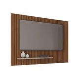 Painel Para Tv Até 75 Polegadas 1,80m Ripado Com Prateleira França Fendi / Havana Caemmum Fendi/hava