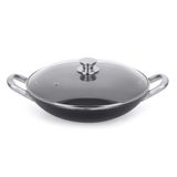 Frigideira Wok Professional Preta 34 Cm 5 L Em Alumínio Com Revestimento Interno Antiaderente