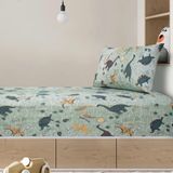 Cama Infantil Solteiro Dino Selva 2 Peças - Portallar