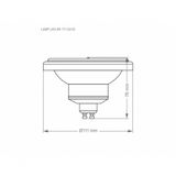 Lâmpada Led Ar111 12w 24 Gu10 Taschibra Bivolt 4000k Luz Neutra