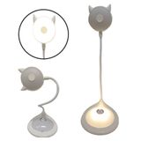 Luminaria Gato Abajur Led Pet Touch Flexivel Estudos Home