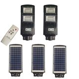 Luminaria Solar 120w Poste Sensor Presença Movimento Led Con