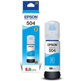 Refil Epson T504 Ciano 70ml Para Impressoras L4150 / L4160 /