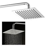 Ducha Chuveiro Cromado Inox 20x20 Slim Banheiro Suporte