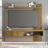 Painel Suspenso Decorativo Grant Mdf/mdp Para Tv Até 65 Pol Buriti/fendi G11 - Gran Belo