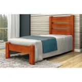 Cama De Solteiro Berlim De Madeira Angelim Mel