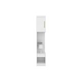 Módulo De Quarto Casal Armário Mesa Cabeceira Módena 71100 C/ 1 Porta E 1 Gaveta Branco - Demóbile