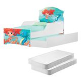 Mini Cama Infantil Com Auxiliar Pop Sereinha Com Colchões