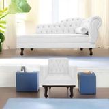 Kit Diva Recamier Diana 160cm Lado Esquerdo E 01 Poltrona Classic Corano - Amarena Móveis Branco