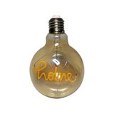 Lampada Led Vintage Mensagem 4w Home Branco Quente