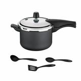 Panela De Pressão 4,5l Alumínio Antiaderente Grafite + 3 Utensílios - Tramontina