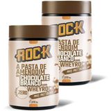 2x Pasta De Amendoim Whey Protein 1kg Chocolate Branco